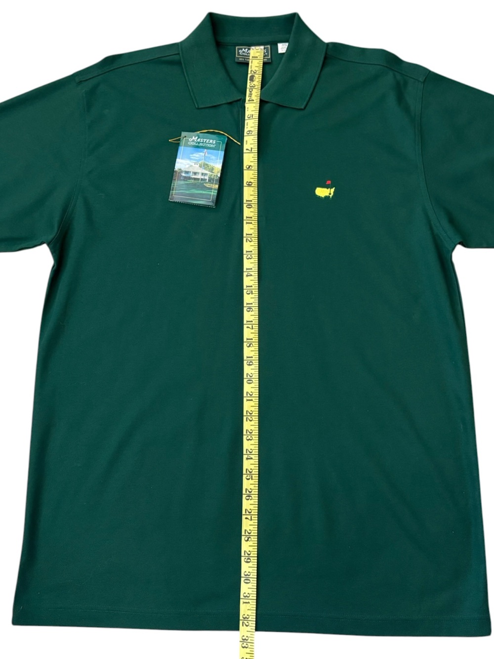 Masters Collection Augusta National Green Polo Shirt NWT Hong Kong Cotton Large - Picture 14 of 16